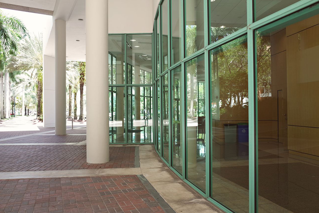 Glass Outside Office